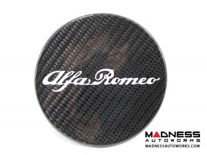 Alfa Romeo 4C Carbon Fiber Fuel Door - Alfa Romeo Logo